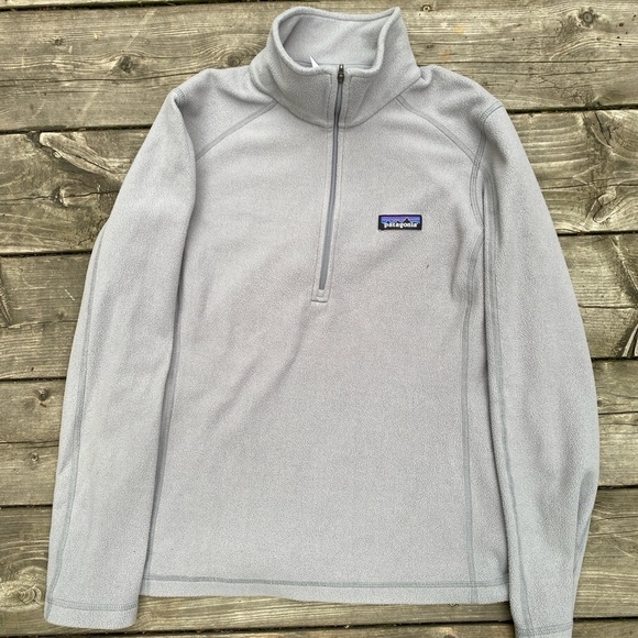 Patagonia Micro D 1/4 Zip Sweater Small Gray - Picture 1 of 5